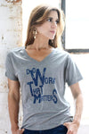 Ladies' Flowy V Neck Tee - Do Work That Matters